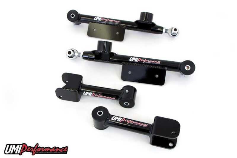 Ford Mustang Control Arm Kit - Rear - UMI Performance - Adjustable + Non-Adjustable with Polyurethane Bushings - `99-`04